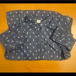 Women’s button down cactus shirt
